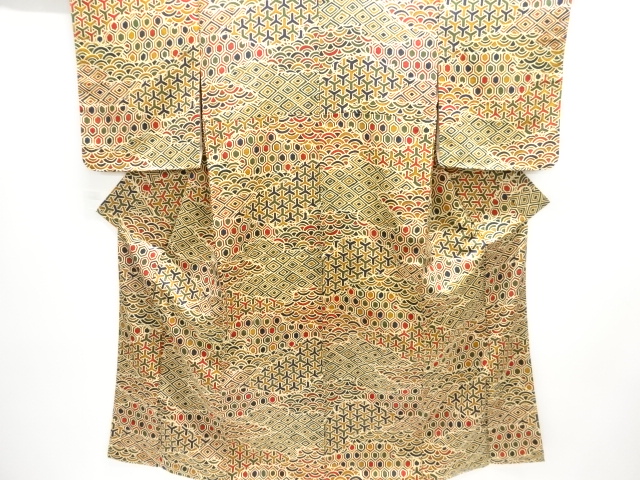 JAPANESE KIMONO / KOMON / UNUSED / CLASSICAL PATTERN